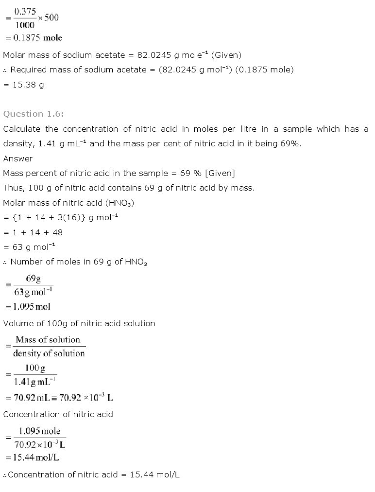 11th, Chemistry, Some Basic Concepts of Chemistry 4