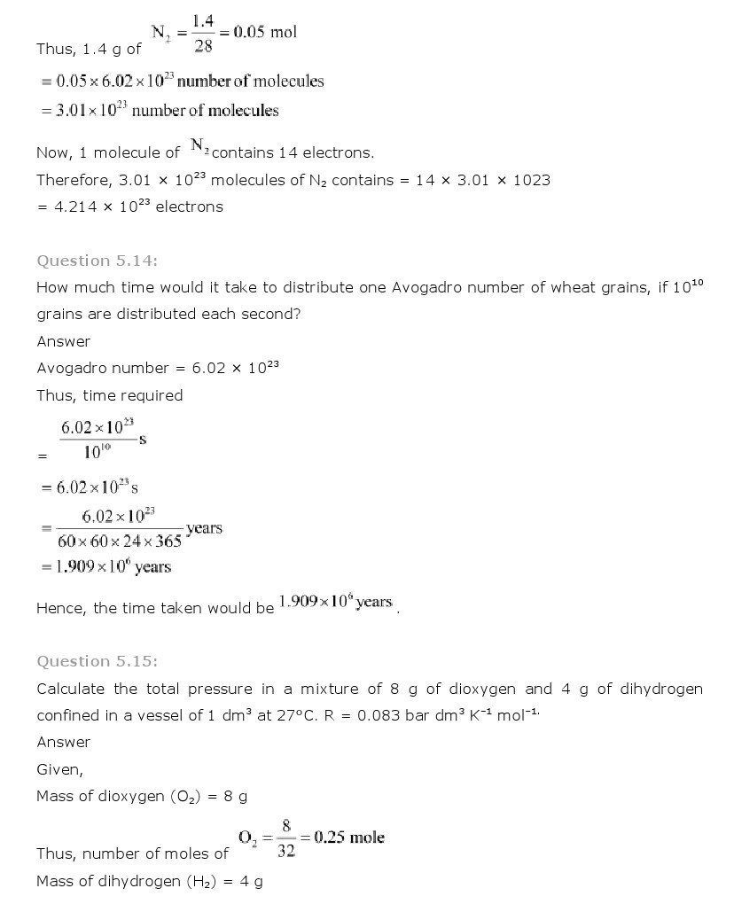 11th, Chemistry, States of Matter 11