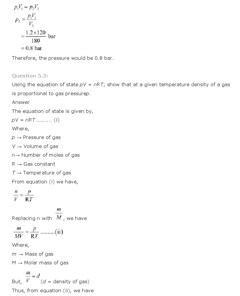 11th, Chemistry, States of Matter 2