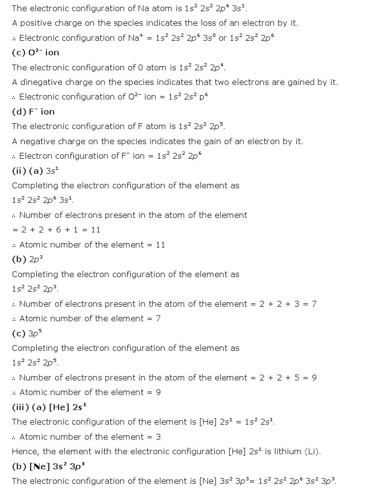 11th, Chemistry, Structure of Atom 18