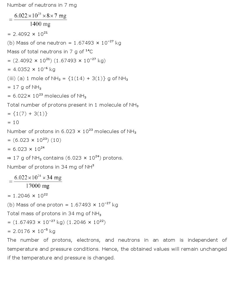 11th, Chemistry, Structure of Atom 2