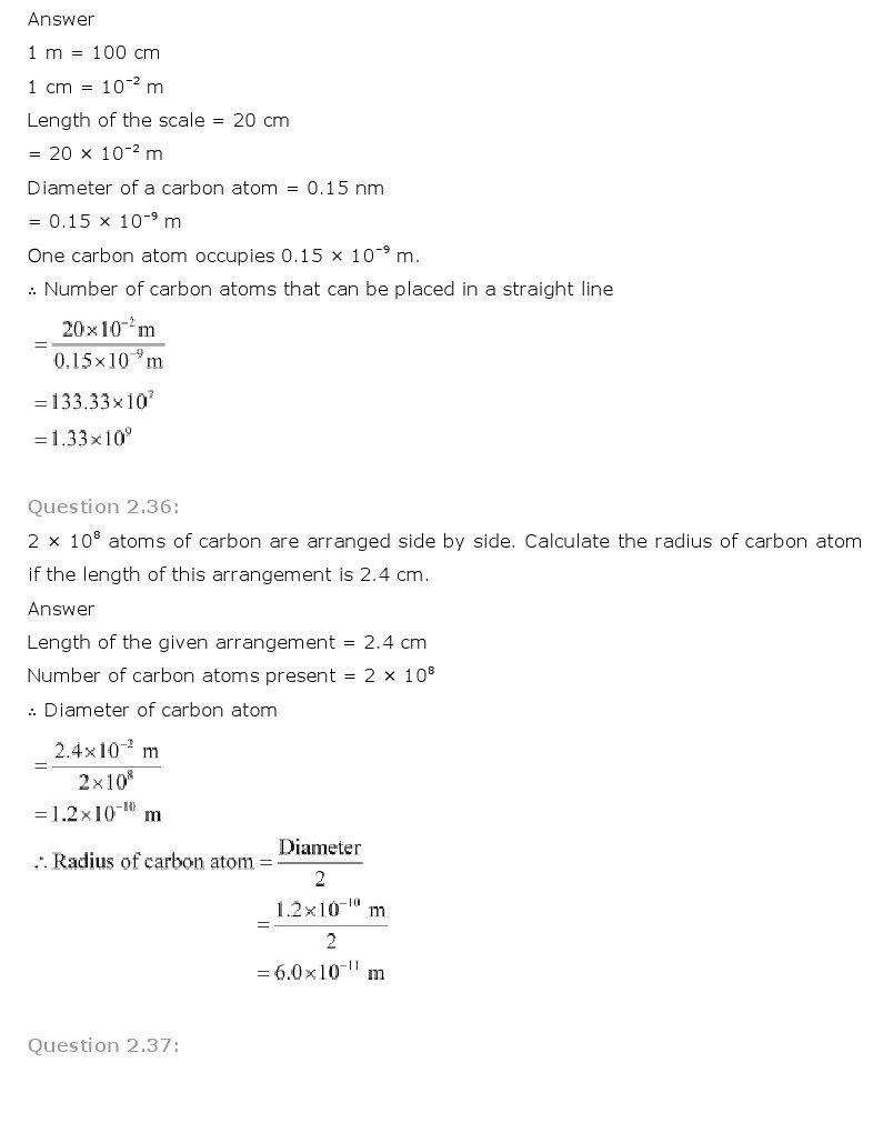 11th, Chemistry, Structure of Atom 26