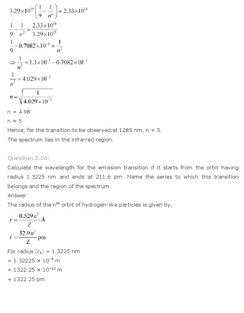 11th, Chemistry, Structure of Atom 42