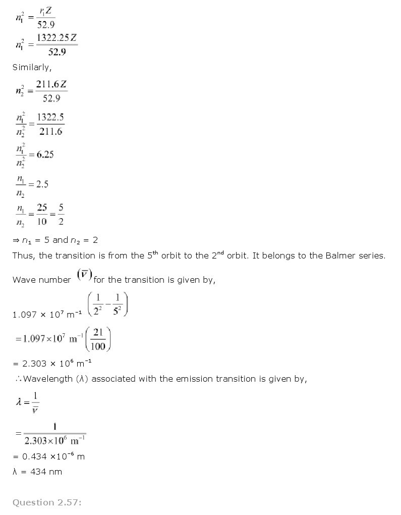 11th, Chemistry, Structure of Atom 44