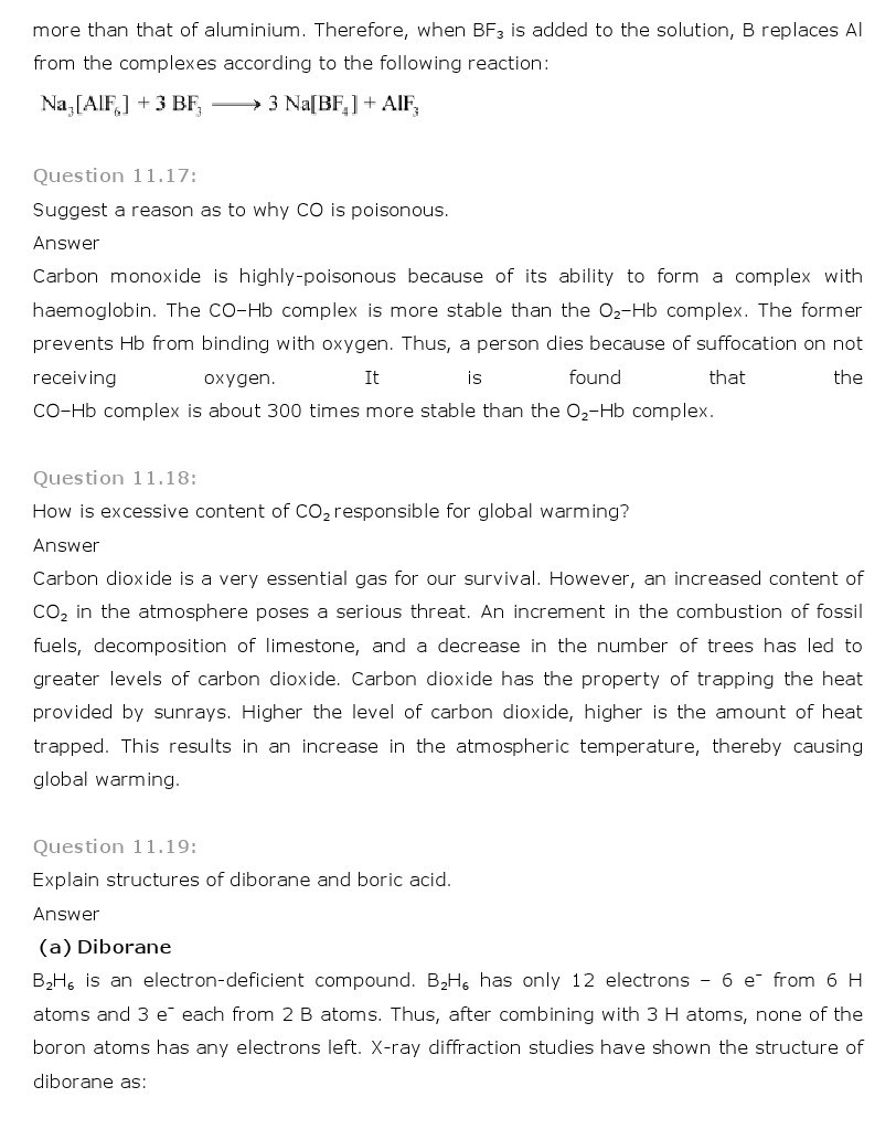 11th, Chemistry, The p-Block Elements 10