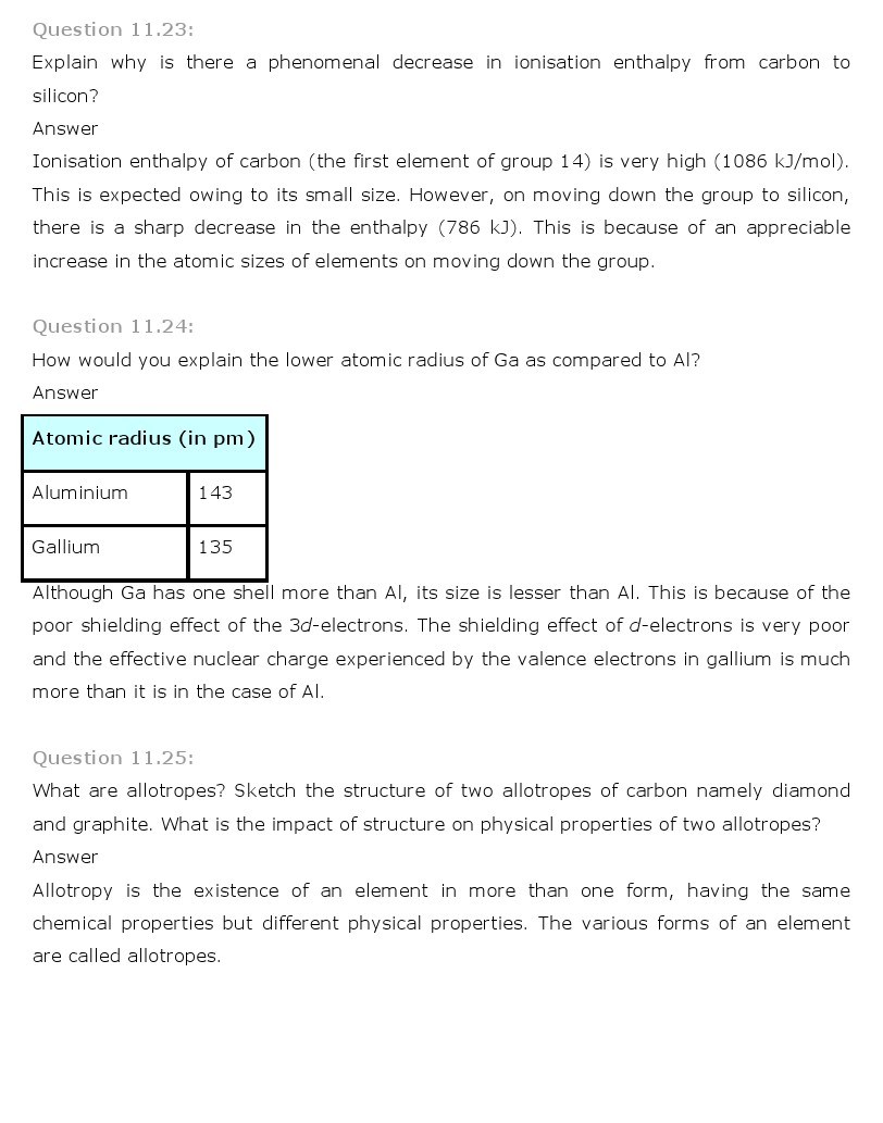 11th, Chemistry, The p-Block Elements 15