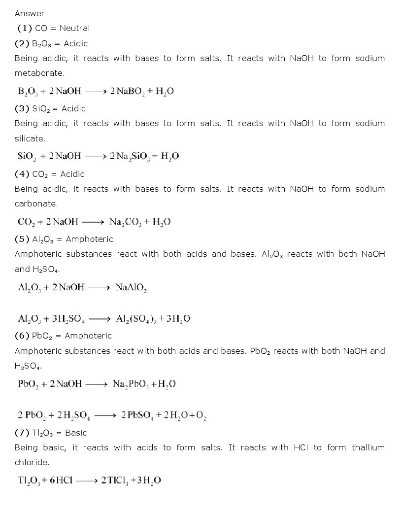 11th, Chemistry, The p-Block Elements 17