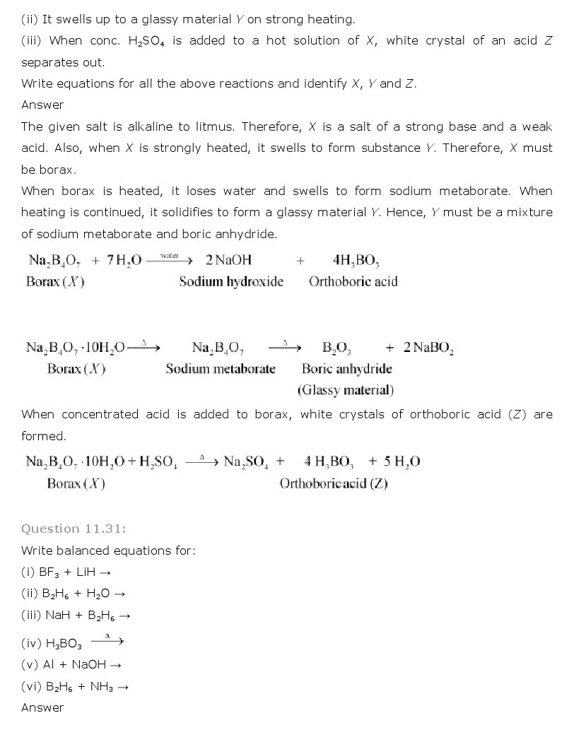 11th, Chemistry, The p-Block Elements 20