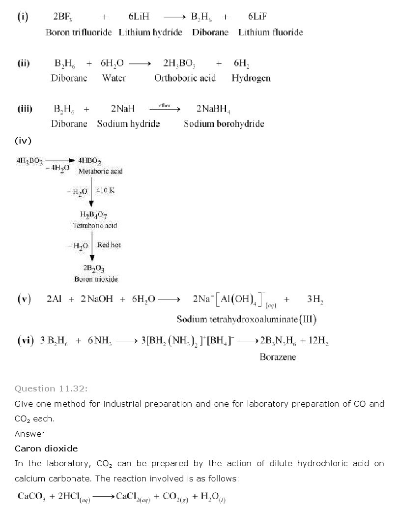 11th, Chemistry, The p-Block Elements 21