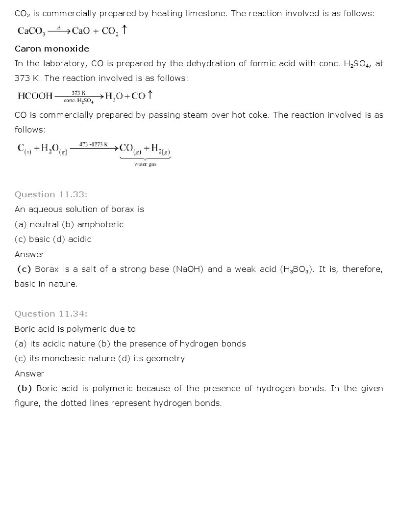 11th, Chemistry, The p-Block Elements 22