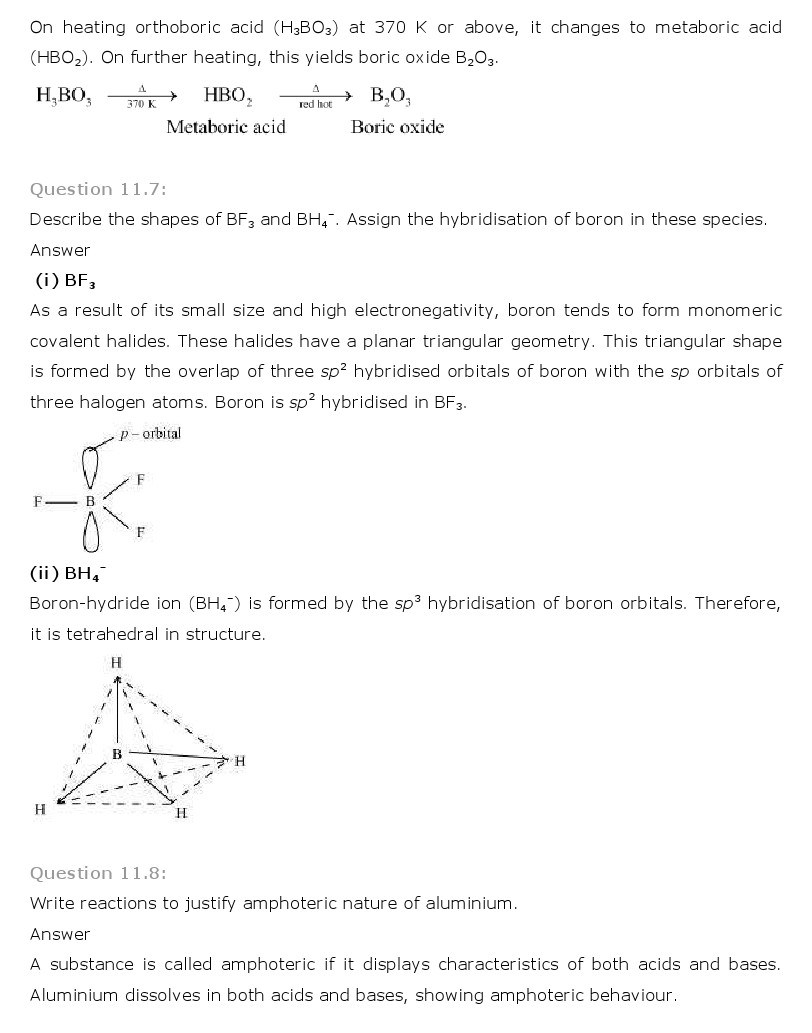 11th, Chemistry, The p-Block Elements 4