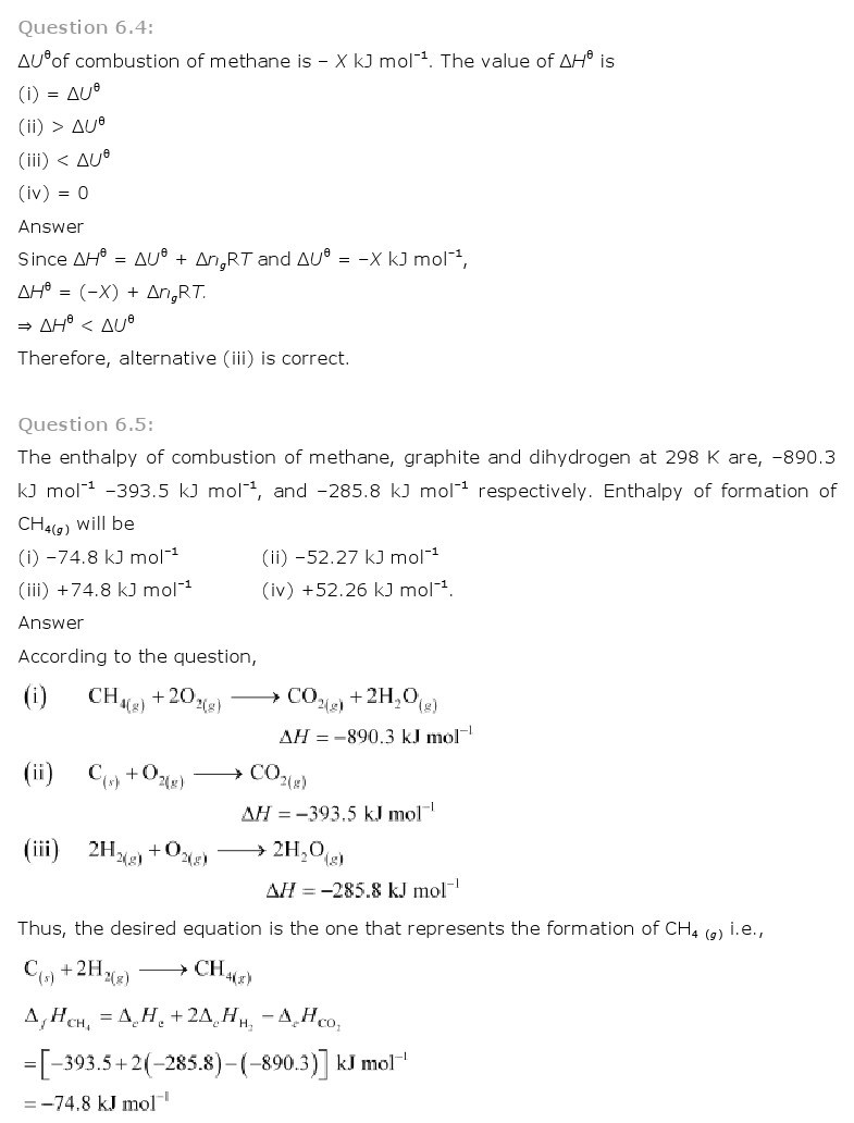 11th, Chemistry, Thermodynamics 2