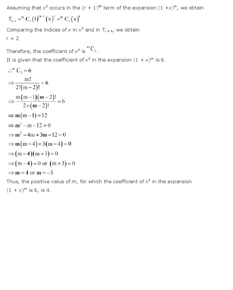 11th, Maths, Binomial Theorem 15