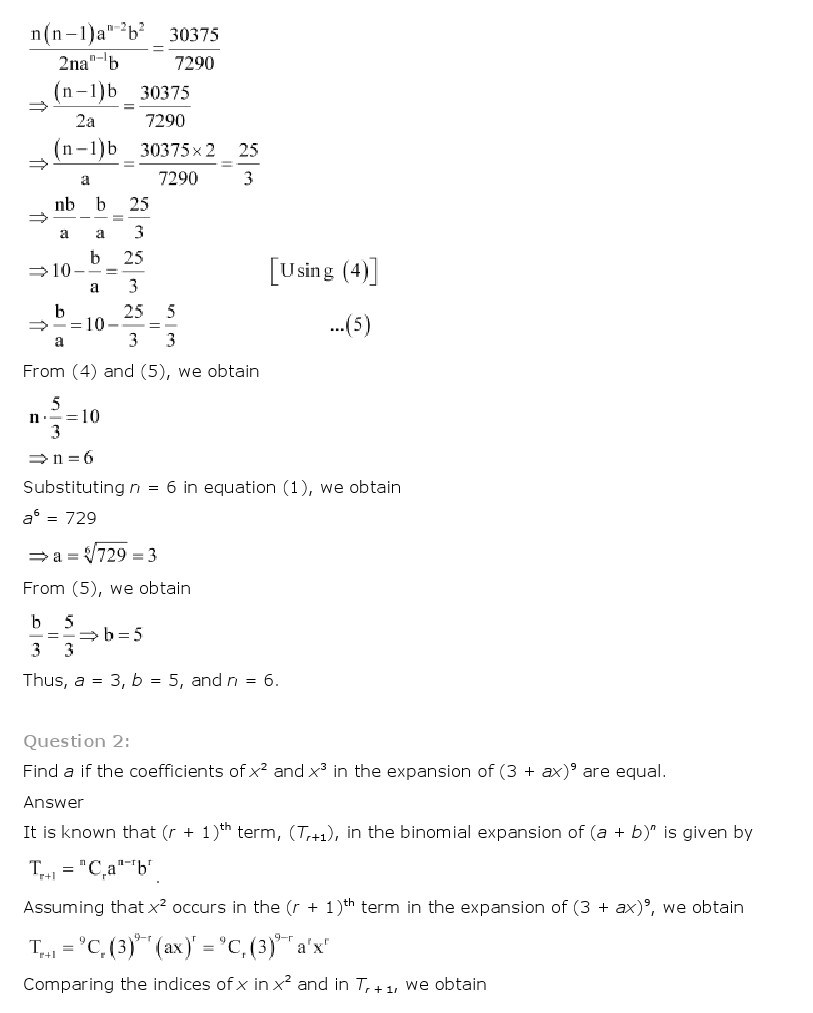 11th, Maths, Binomial Theorem 17