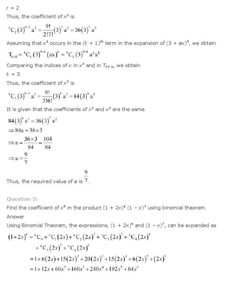 11th, Maths, Binomial Theorem 18