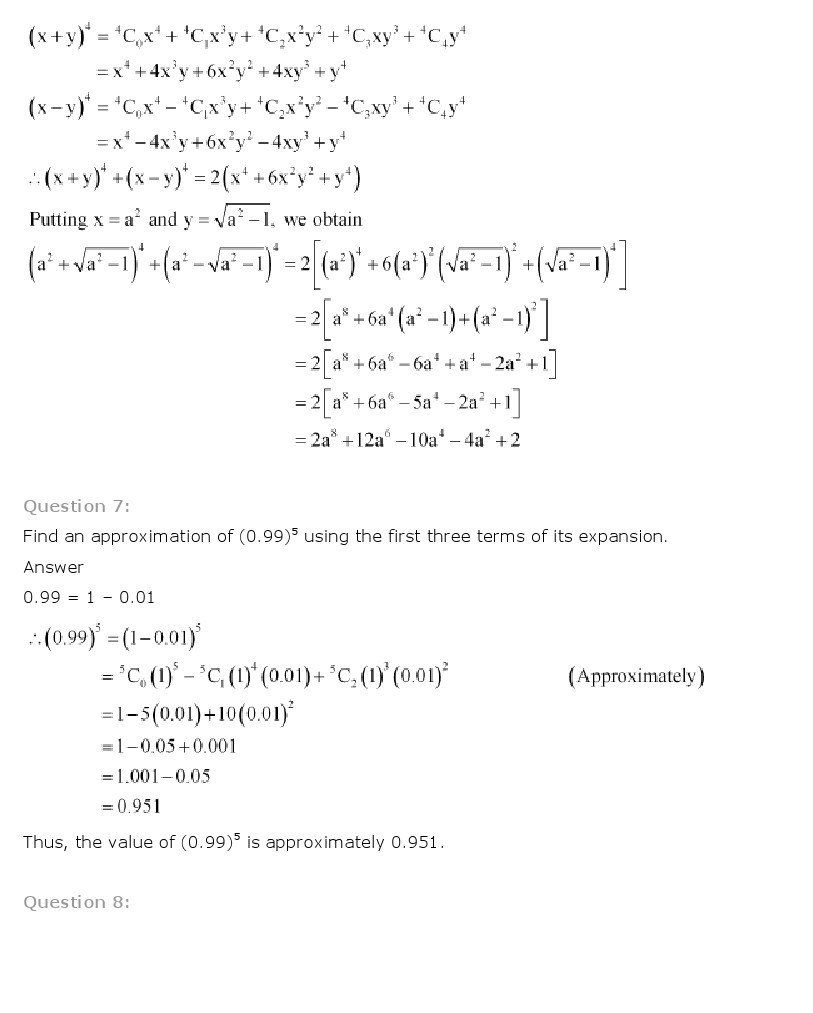 11th, Maths, Binomial Theorem 21