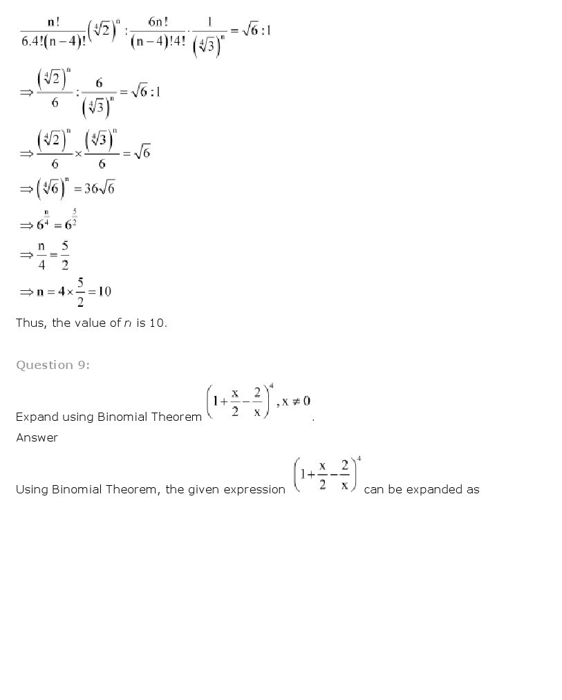 11th, Maths, Binomial Theorem 23