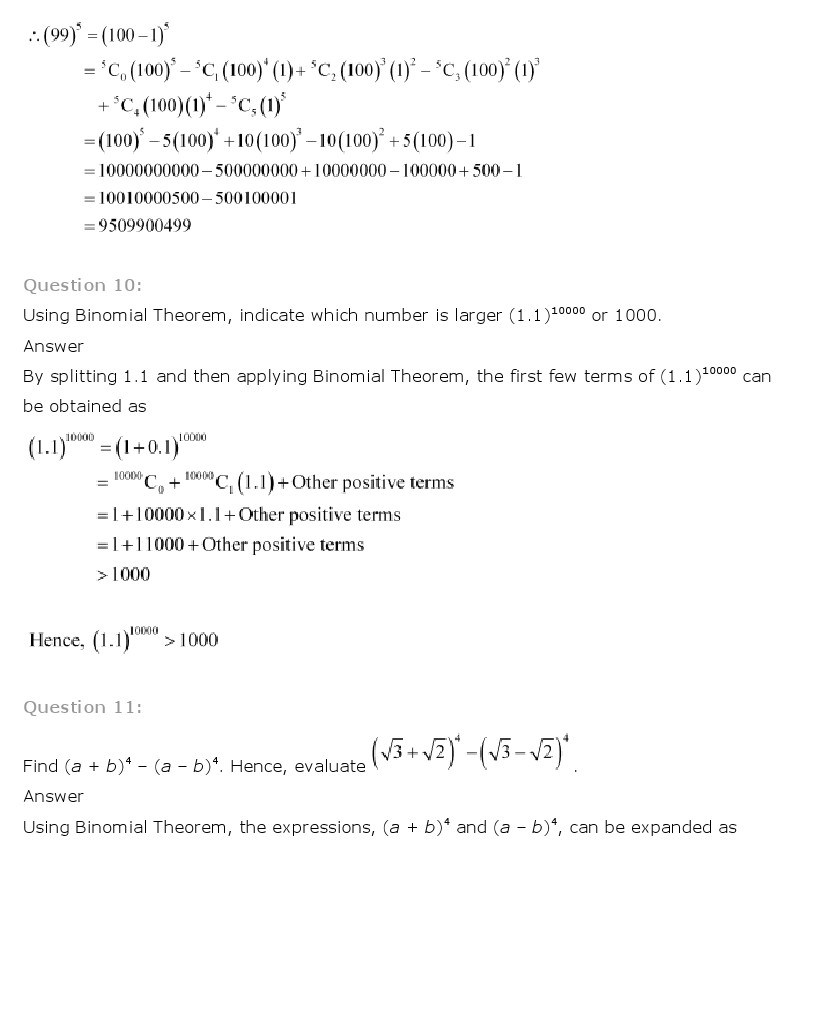 11th, Maths, Binomial Theorem 5