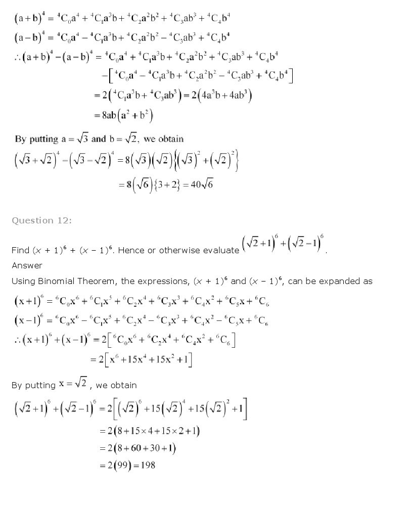 11th, Maths, Binomial Theorem 6