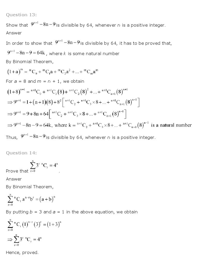 11th, Maths, Binomial Theorem 7