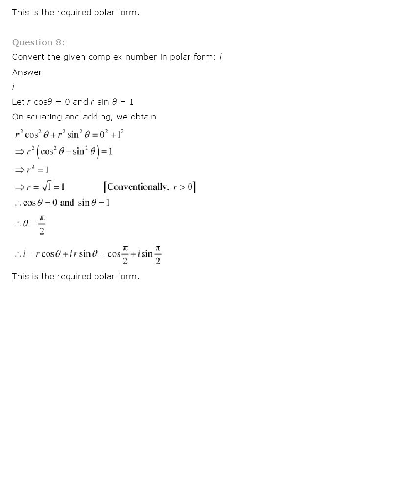 11th, Maths, Complex Numbers & Quadratic Equations 12