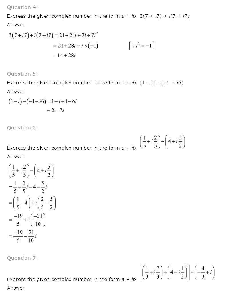 11th, Maths, Complex Numbers & Quadratic Equations 2