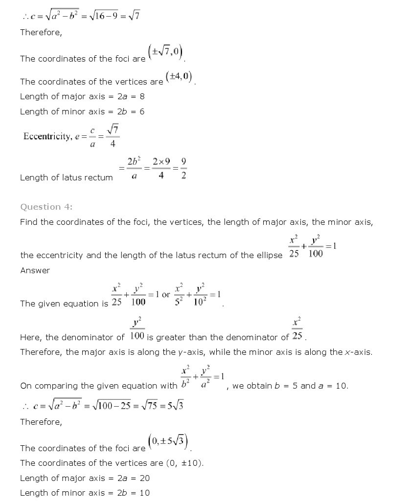 11th, Maths, Conic Sections 18