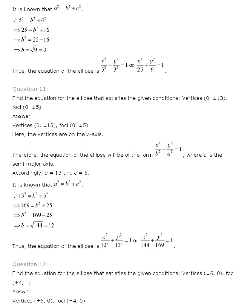 11th, Maths, Conic Sections 24