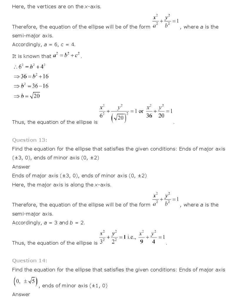 11th, Maths, Conic Sections 25