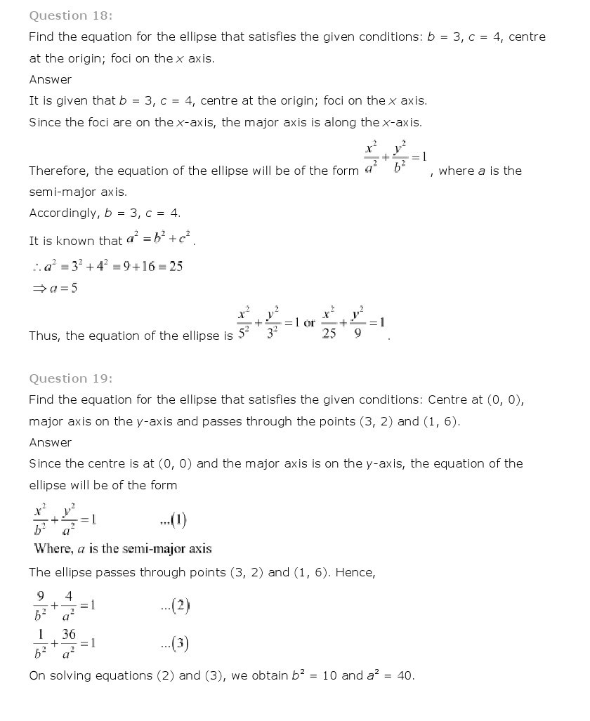 11th, Maths, Conic Sections 28