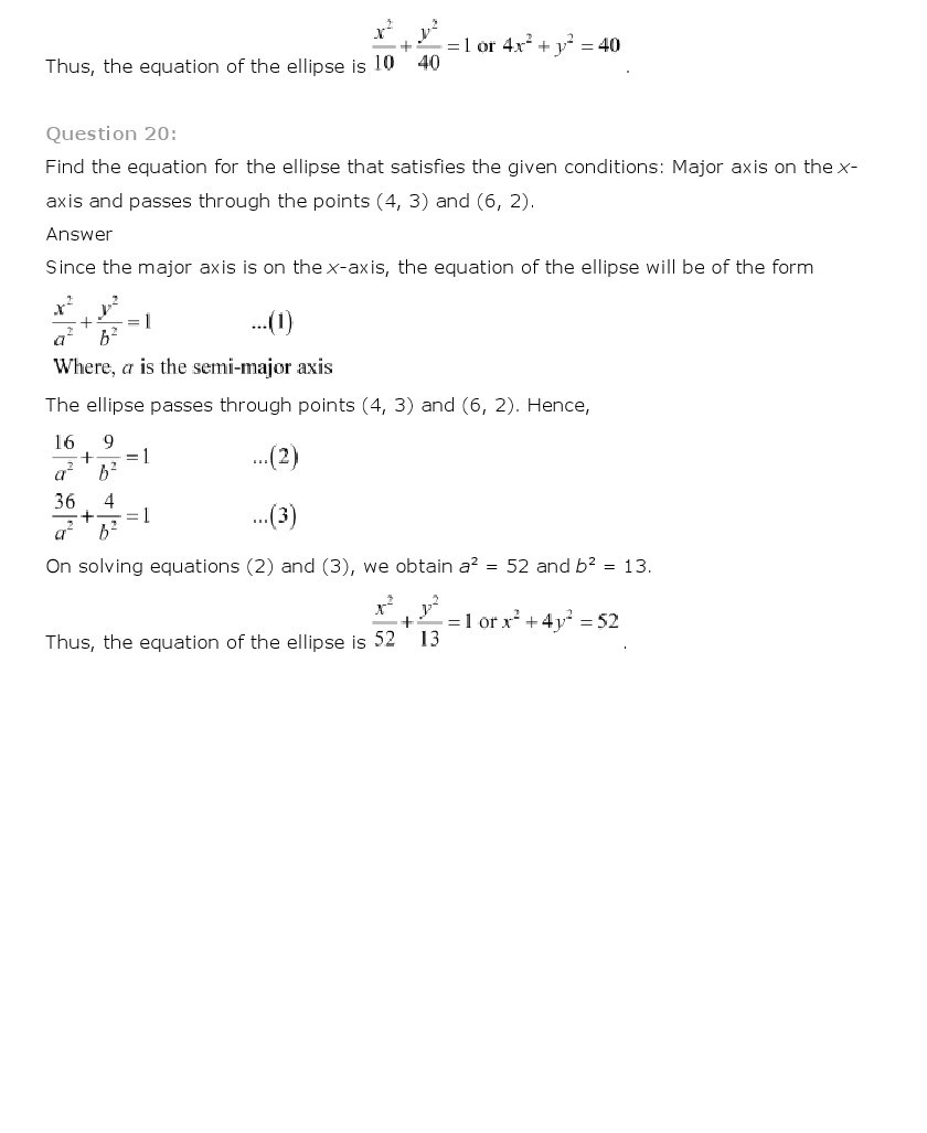 11th, Maths, Conic Sections 29