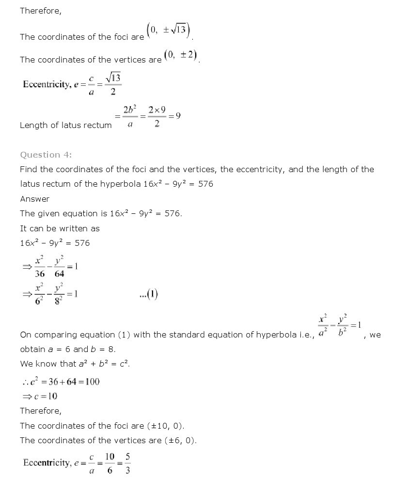 11th, Maths, Conic Sections 32