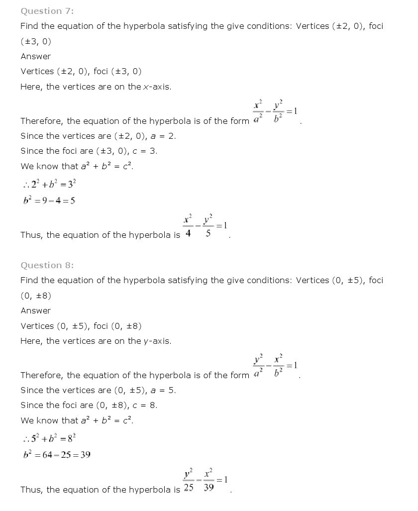 11th, Maths, Conic Sections 35