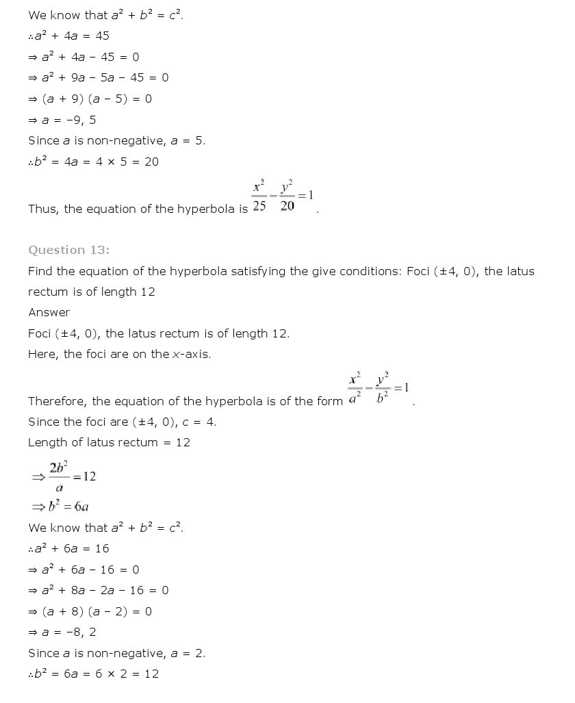 11th, Maths, Conic Sections 38