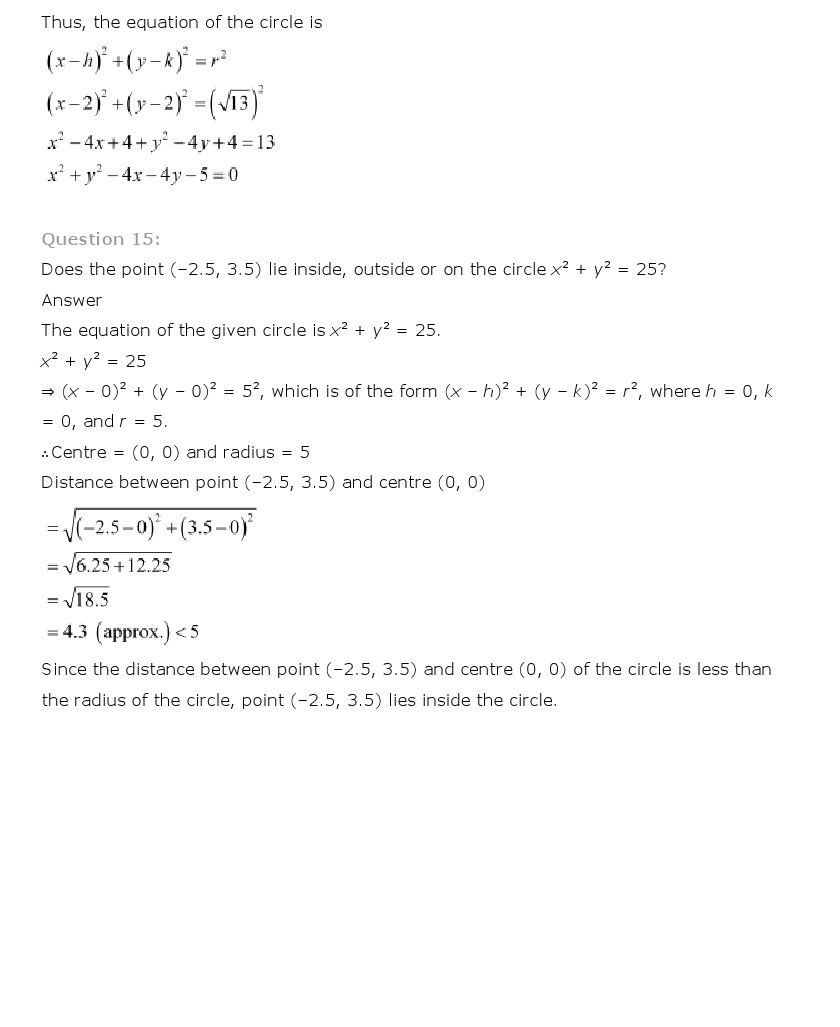 11th, Maths, Conic Sections 9