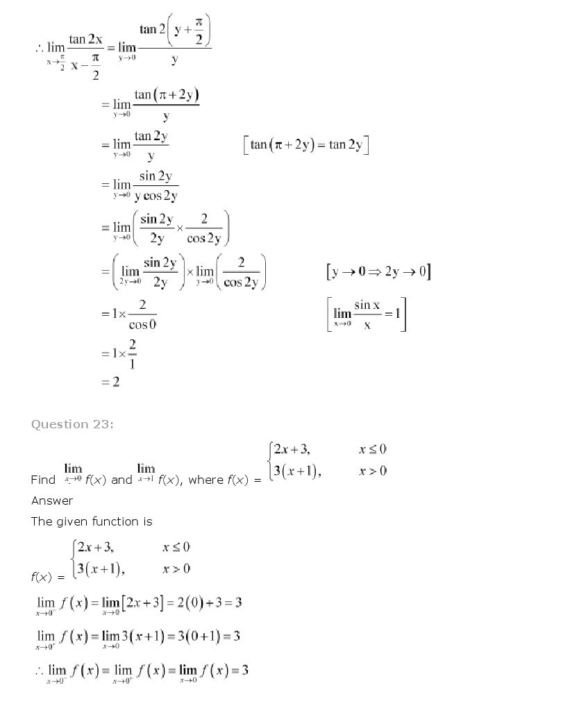 11th, Maths, Limits & Derivatives 12