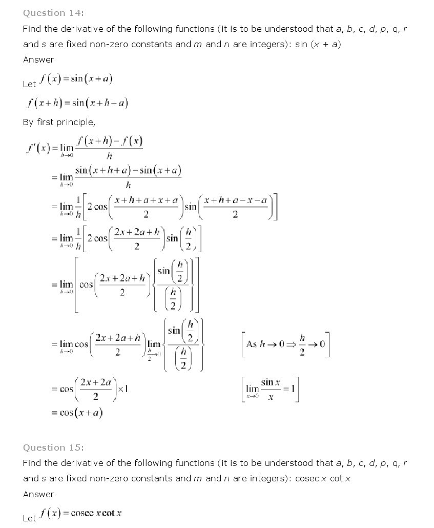 11th, Maths, Limits & Derivatives 51