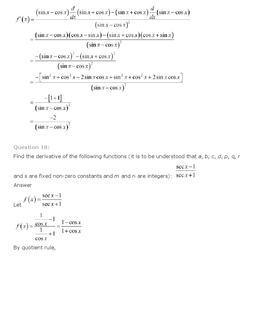 11th, Maths, Limits & Derivatives 55