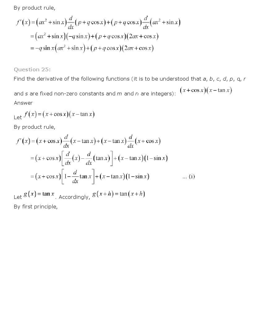 11th, Maths, Limits & Derivatives 61