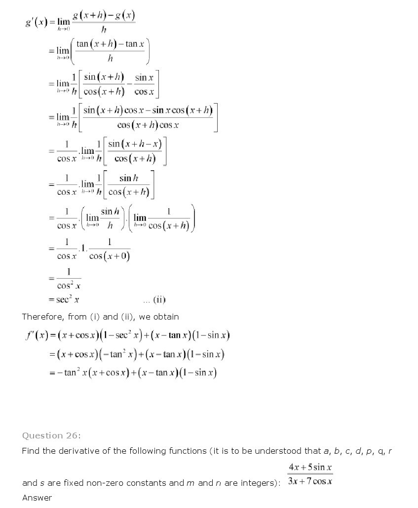 11th, Maths, Limits & Derivatives 62