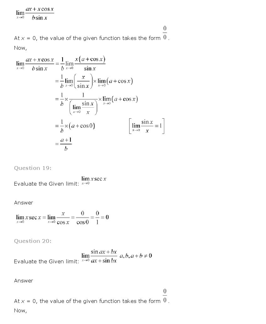 11th, Maths, Limits & Derivatives 9