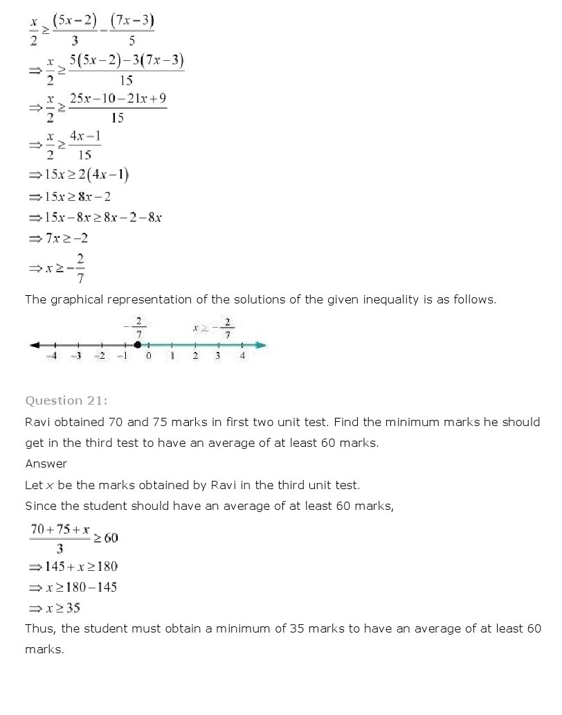11th, Maths, Linear Inequalities 11