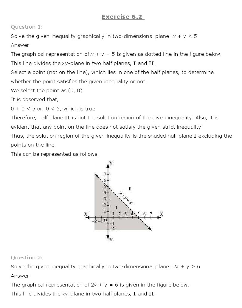 11th, Maths, Linear Inequalities 16