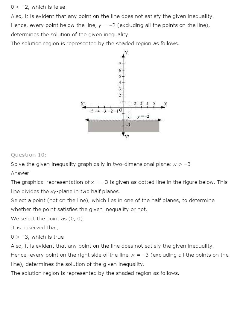 11th, Maths, Linear Inequalities 23