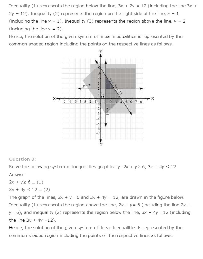 11th, Maths, Linear Inequalities 26
