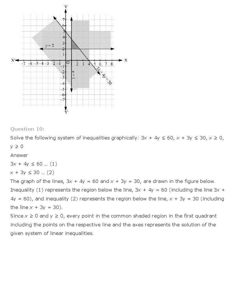 11th, Maths, Linear Inequalities 33