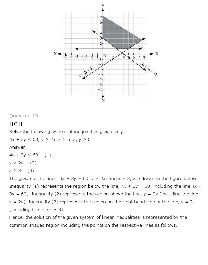 11th, Maths, Linear Inequalities 36