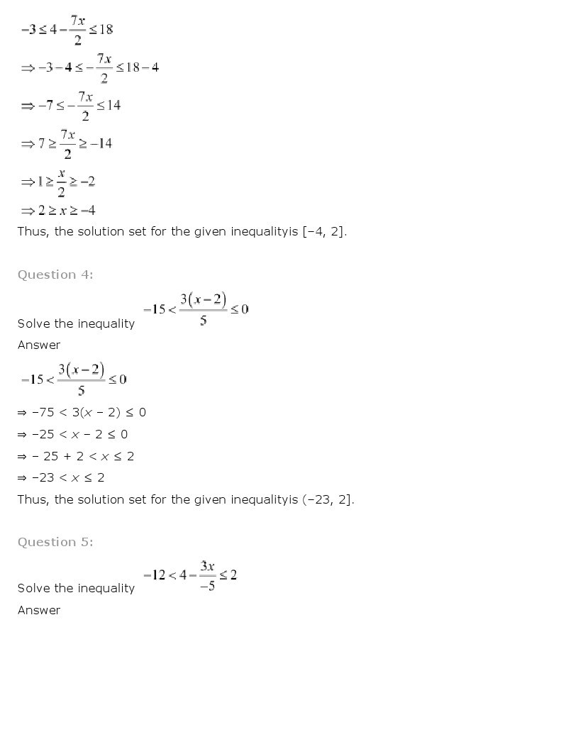 11th, Maths, Linear Inequalities 41