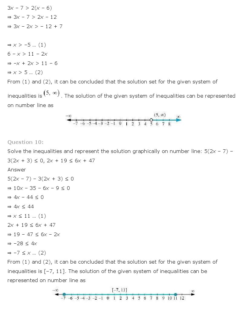11th, Maths, Linear Inequalities 44