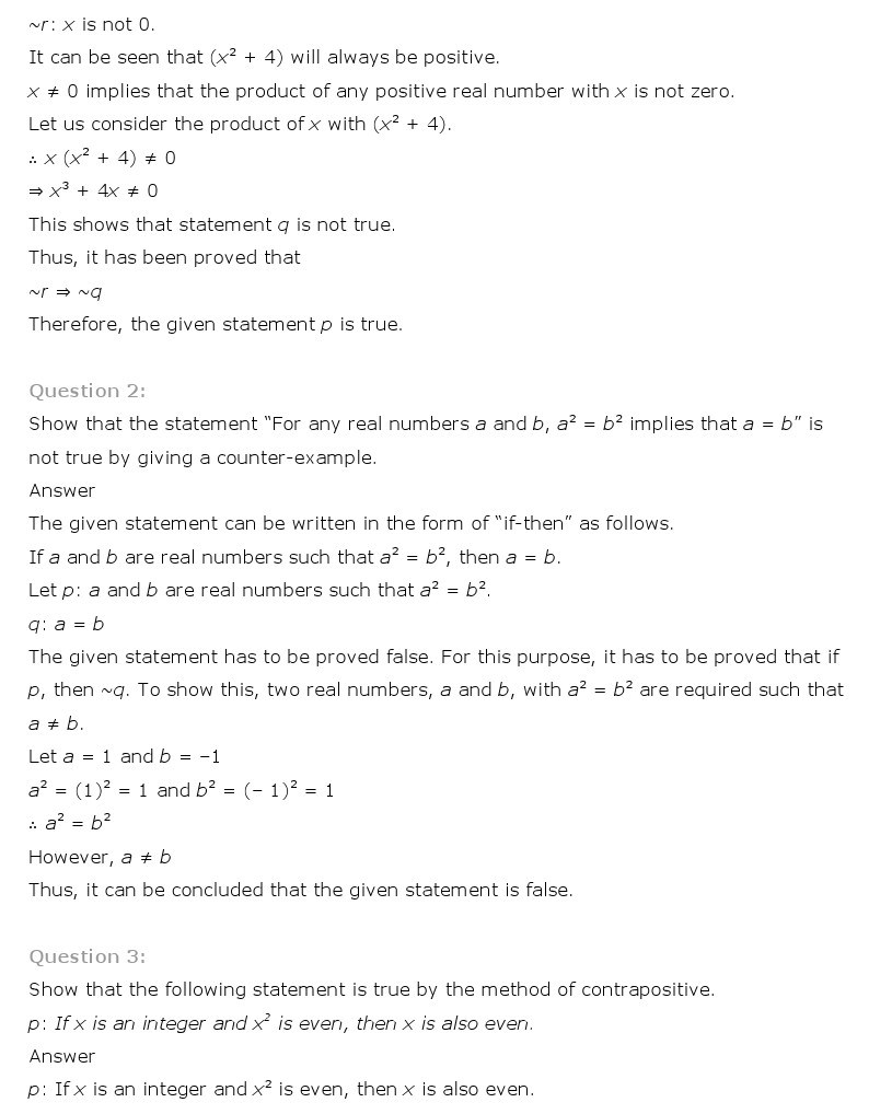 11th, Maths, Mathematical Reasoning 11